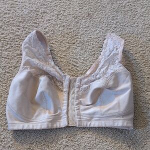 Delimira Beige Front Clasp Bra Size 34DD